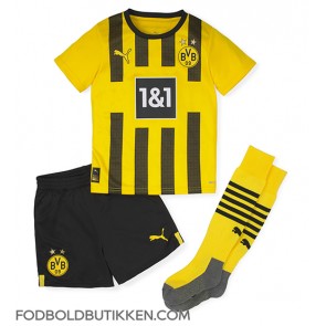 Borussia Dortmund Giovanni Reyna #7 Hjemmebanetrøje Børn 2022-23 Kortærmet (+ Korte bukser)